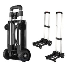 2 Roues Chariot Pliable 50kg Charge Chariot de Transport Portable Compact et ...