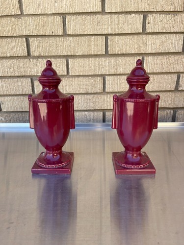 Vintage trenton pottery urns - trenton,