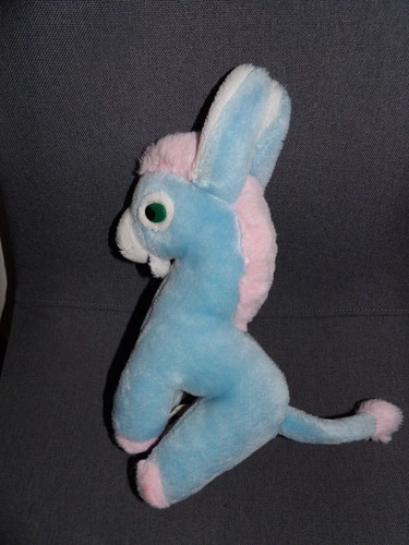 Doudou peluche vert baudet - vert, ane