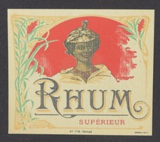 Ancienne étiquette RHUM