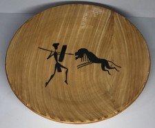 Coupe / Saladier Vintage Imitation Bois Vallauris Grandjean Jourdan Masson