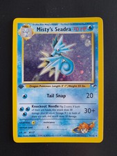 Carte Pokémon Edition 1 HOLO Misty's Seadra (Hypocéan) - Gym Heroes - 9/132 - US