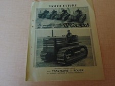 Prospectus brochure Tracteur a