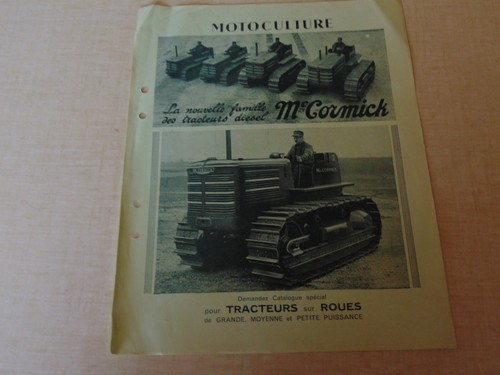 Prospectus brochure tracteur - tracteur, a