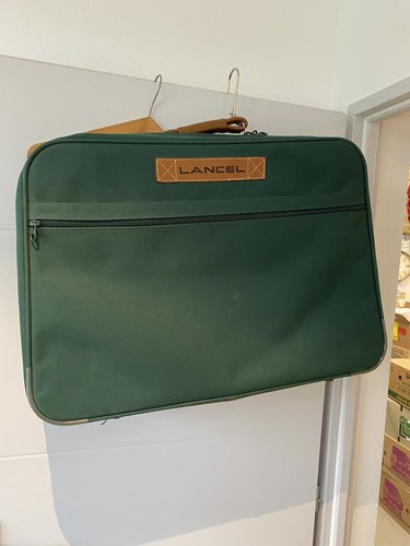 Ancienne valise lancel verte - valise,