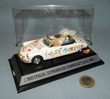 Rio 1/43 : Citroën DS Cabriolet 1961 "Just Married" Plaques Pays-Bas