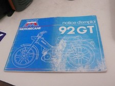 motobecane 92 gt notice