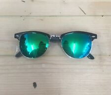 Noir Vert Verres 1950s Vintage