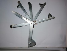 Couteau flamme vétérinaire alu 6 pièces rare bon etat