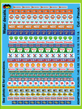 Décalcomanies Decals 240 x