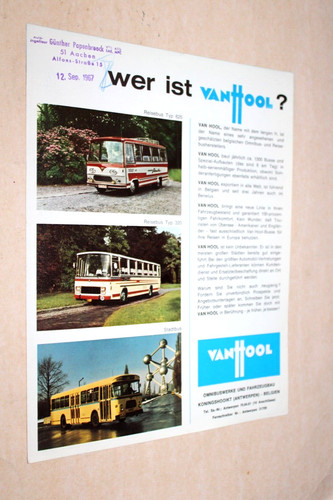 Prospectus autocar bus - bus, van