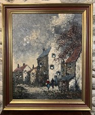 Simon KRAMER (1940-2015) Huile 60 x 49 cm représentant Paris Montmartre France