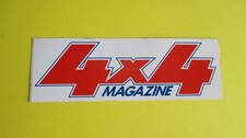 sticker vintage 4X4 magazine 13,5 cm / 4,5 cm