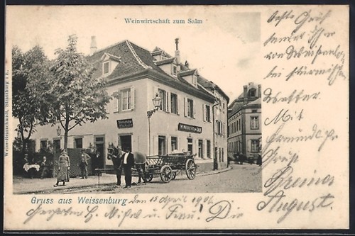 Cpa weissenburg gasthof - cpa, weissenburg,