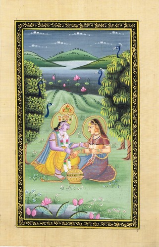 Religieux peinture radha - peinture, de