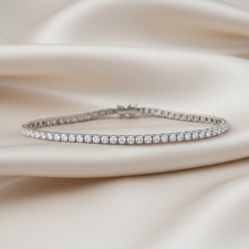 Bracelet tennis diamant rond