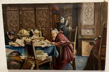 Tableau Peinture Huile Sur Toile Signée Et Datée 1944