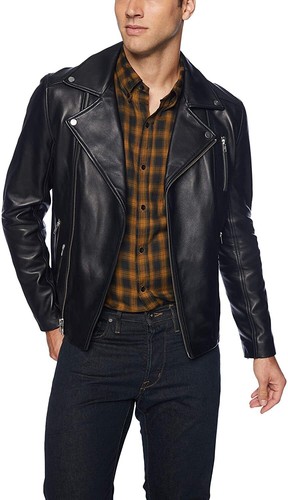 Blouson cuir homme motard moto