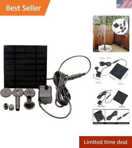 Stylish solar powered fountain - solar-powered,