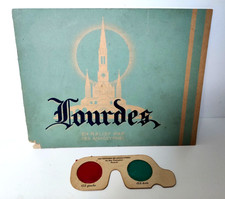 Lourdes - En relief par Anaglyphes - vers 1930 - avec lunettes 