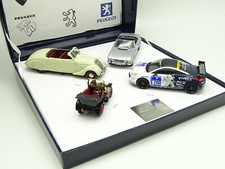 Norev 1/43 - Coffret Peugeot 200 ans : BB - 402 - 504 Cabrio - RCZ Nürburgring
