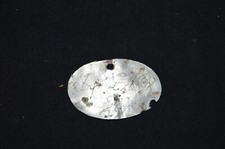 PLAQUE D'IDENTITE ALLEMANDE Mle 1878 - Inf. R N.98 29 - 1°W-1914/1918