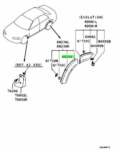 Mitsubishi lancer evo5 pad - mitsubishi,