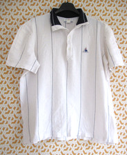 Polo Le Coq Sportif vintage Made in France Tennis Blanc 80'S Homme - 5 / L