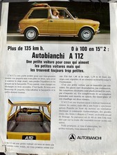 Brochure Autobianchi A 112 de 1971