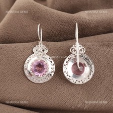 925 Argent Morganite Pierre