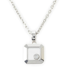 Collier pendentif carré en or