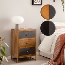 FineBuy Table de Chevet Bois