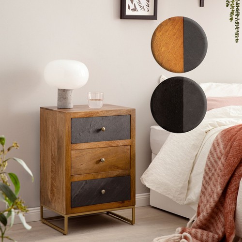 Finebuy table chevet bois - chevet,