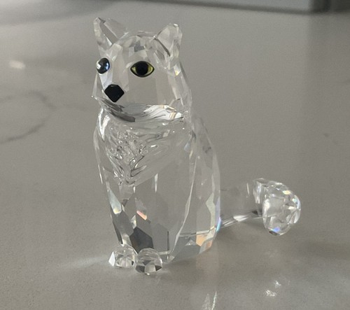 Swarovski crystal cat figurine - swarovski,
