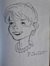 RARE DEDICACE  PIERRE JOUBERT   SUR FEUILLE  SCOUTISME