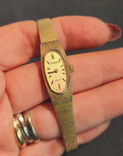 Montre Vintage En Acier Doré