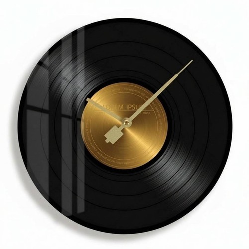 Horloge disque vinyle - horloge,
