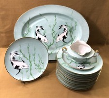 service à poisson porcelaine