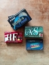 LOT 8 Cassettes Vierges Sony Basf Ferro MC Kassetten Tapes OVP Neuves