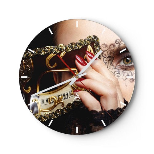 Horloge murale verre - horloge, en