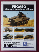 1/1984 PUB PEGASO BMR BLR VEC VAP CAMION MILITARY TRUCK ORIGINAL SPANISH AD