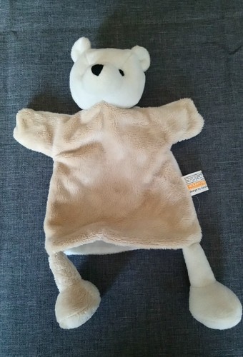 Doudou plat marionnette ours