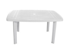 Ipae-Progarden Table Combinable Ovale Blanche 101x68 Cm