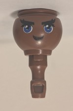 PLAYMOBIL   Tete Foncée Yeux