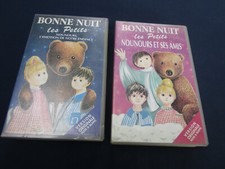 2 cassettes collection VHS BONNE NUIT LES PETITS Nounours Pimprenelle et Nicolas
