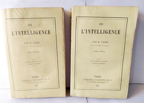 Intelligence h taine - de, l'intelligence,