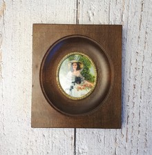 Miniature vintage sous verre