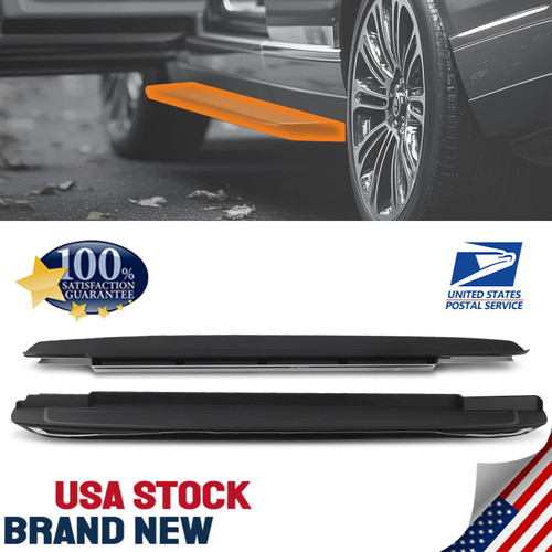 Aluminum side steps - side, running