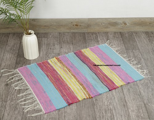 Tapis tissé main chindi - tapis,