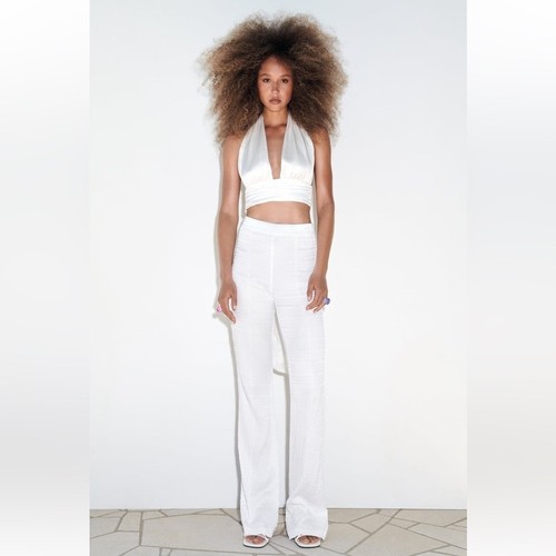 Zara high waist textured - zara,